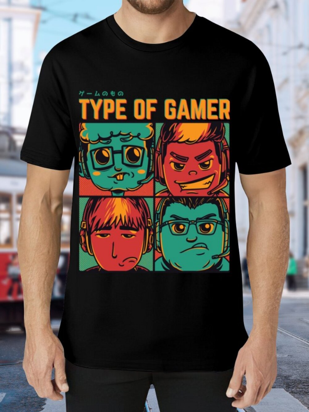 Type of Gamer Graphic Tee - Black